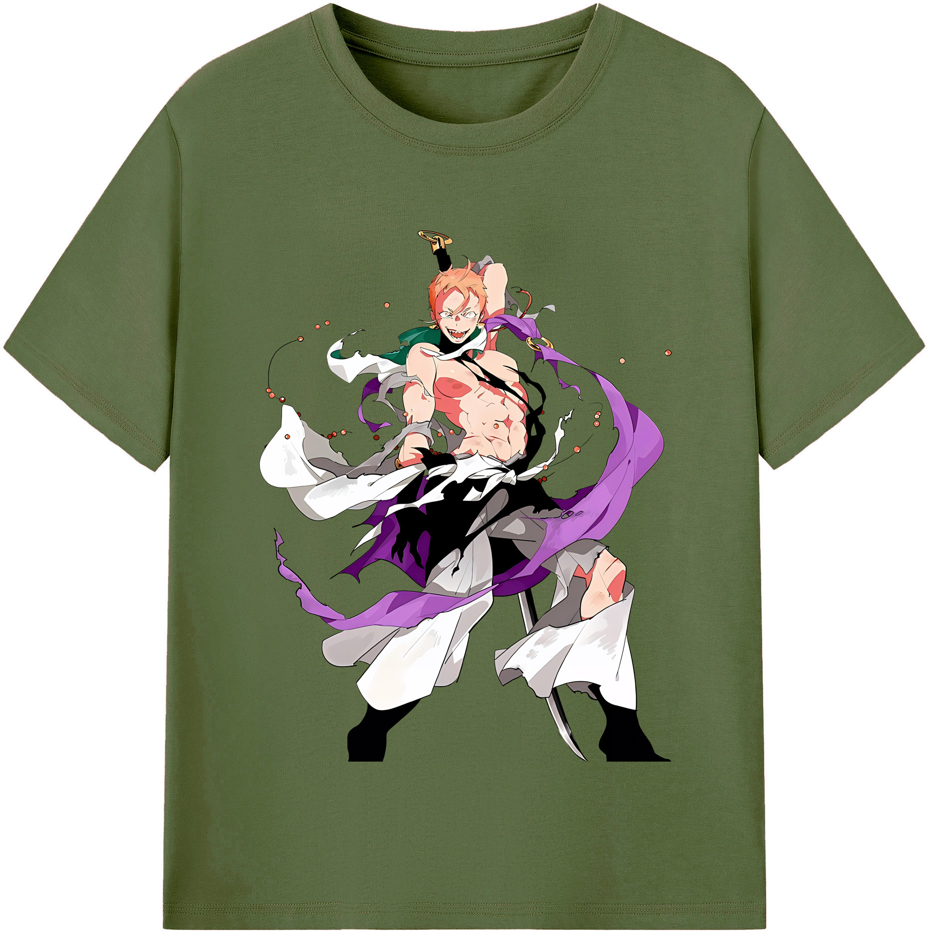 （画像用） 刀剣乱舞 Touken Ranbu 綿100％半袖Tシャツ（フロントプリント）